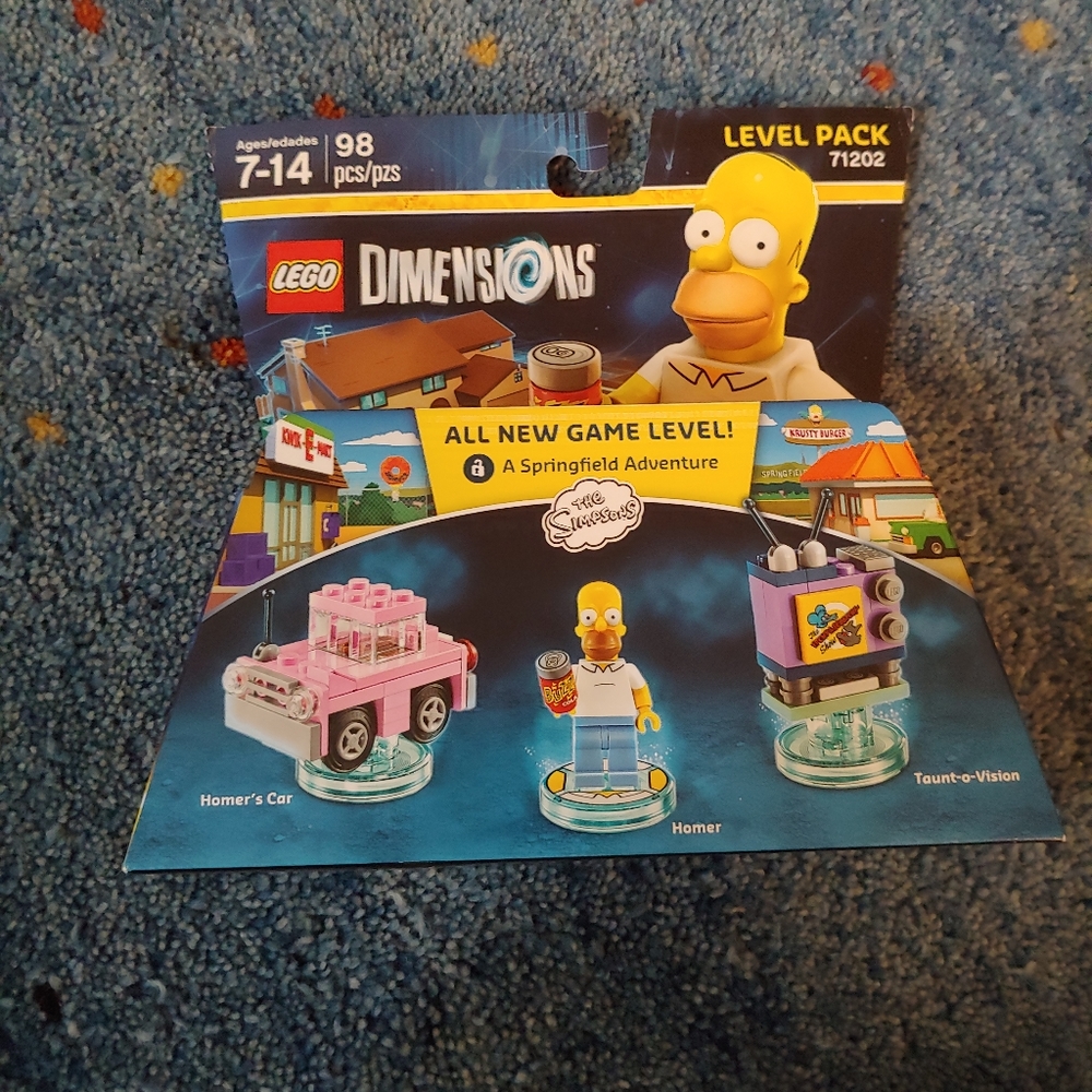 🆕Homer Simpson Lego Dimensions 🎮 Level Pack NIB